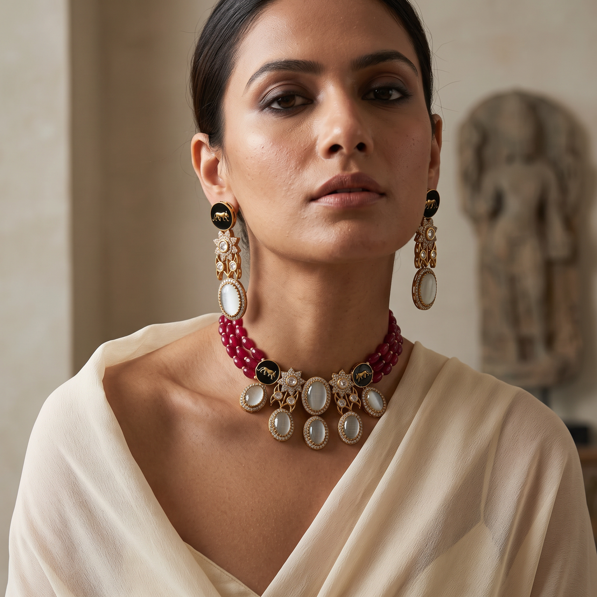 Celebrity Inspired Choker Necklace Set