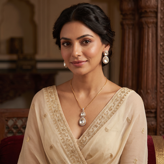 Polki Necklace Set
