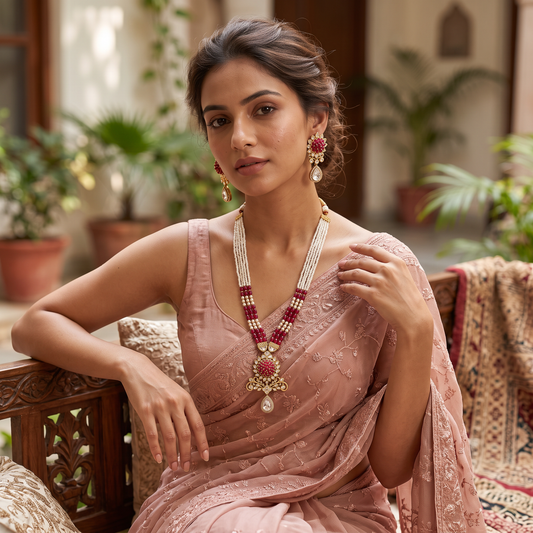 Zofia Kundan Necklace Set