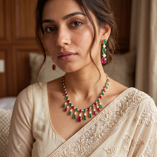 Aisha Kemp Stone Necklace set