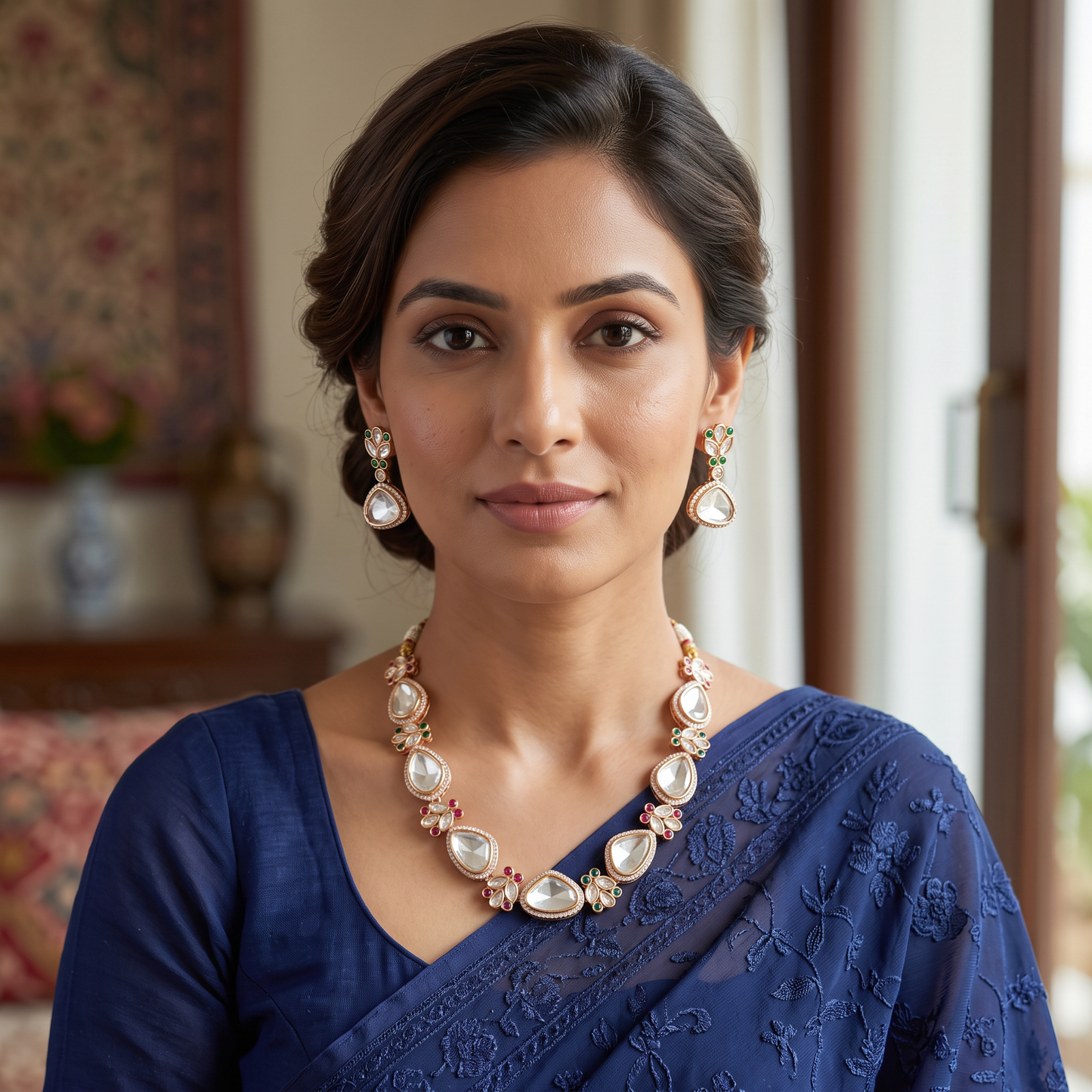 Ariella Polki Necklace Set