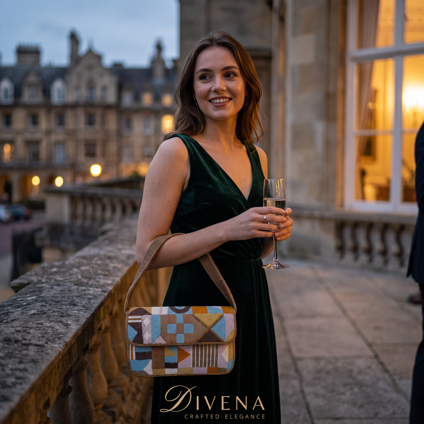 Handcrafted Multicolour Beaded Shoulder Bag