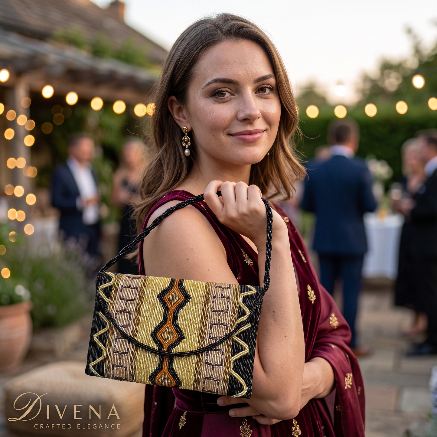 Beaded Clutch Bag