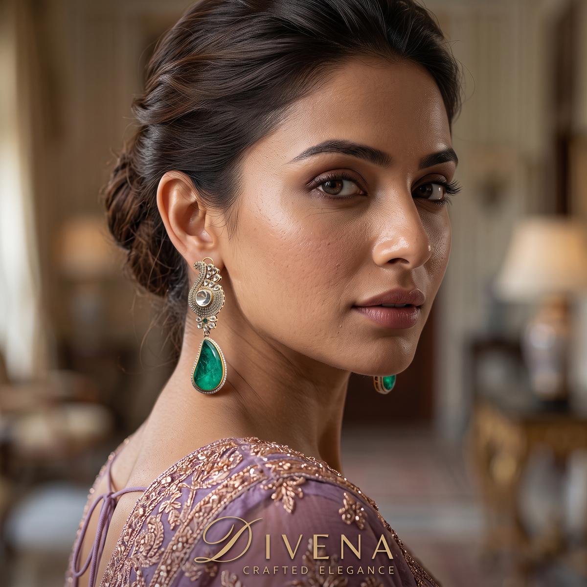 Annabel Doublet Stone Statement Earrings