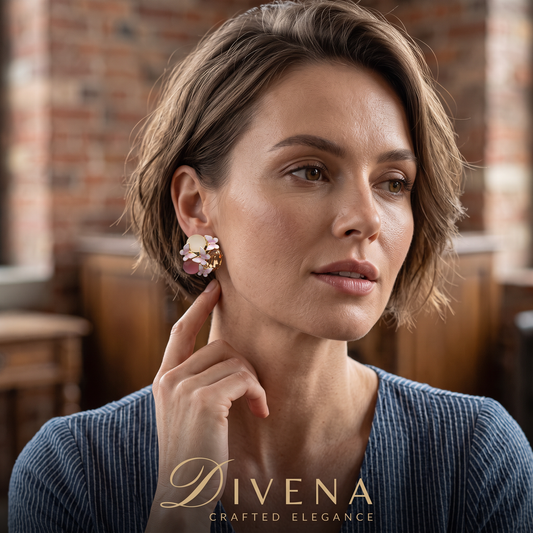 Charlotte Butterfly Clustered Crystal Earrings