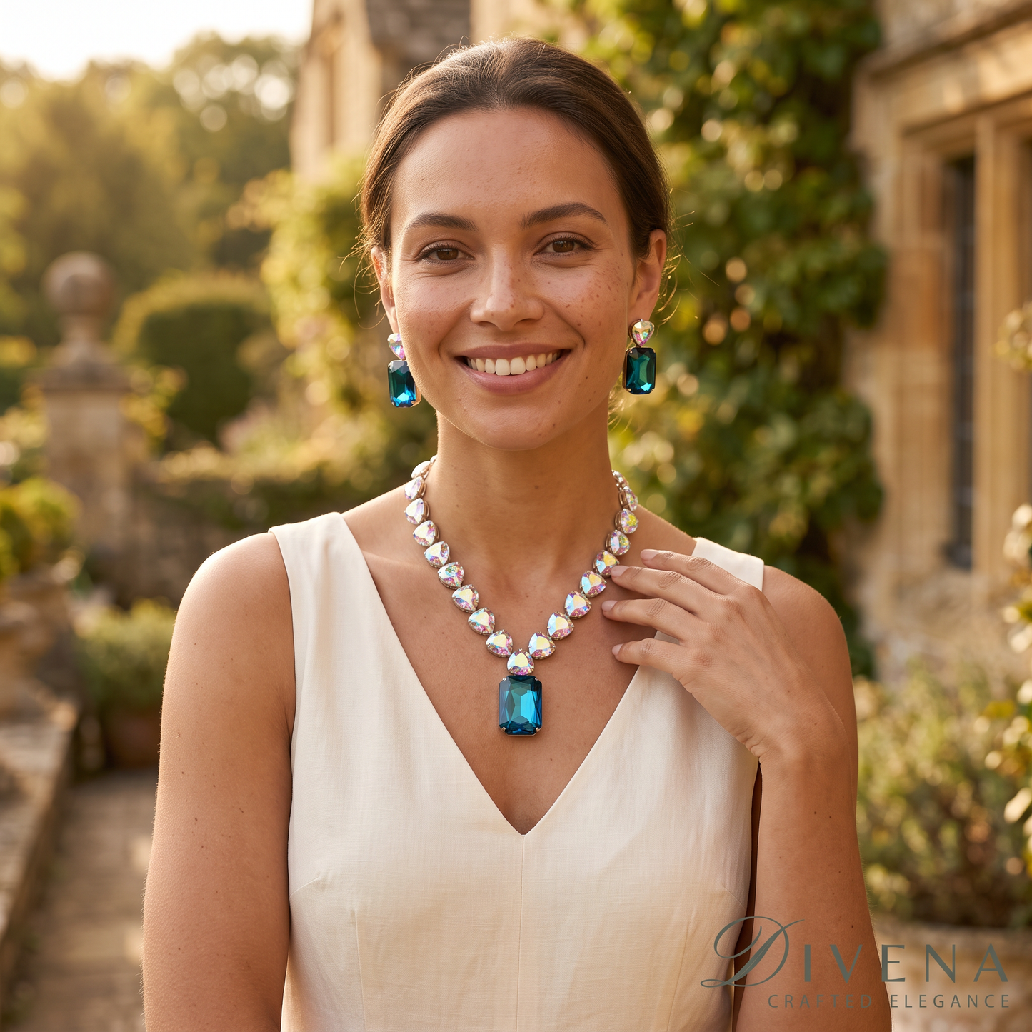 Magical Crystal Statement Necklace Set
