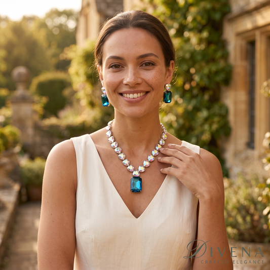 Magical Crystal Statement Necklace Set