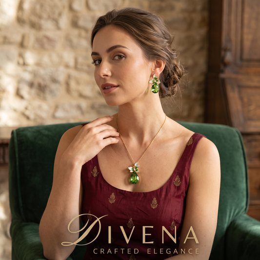 Florence Crystal Pendant Set