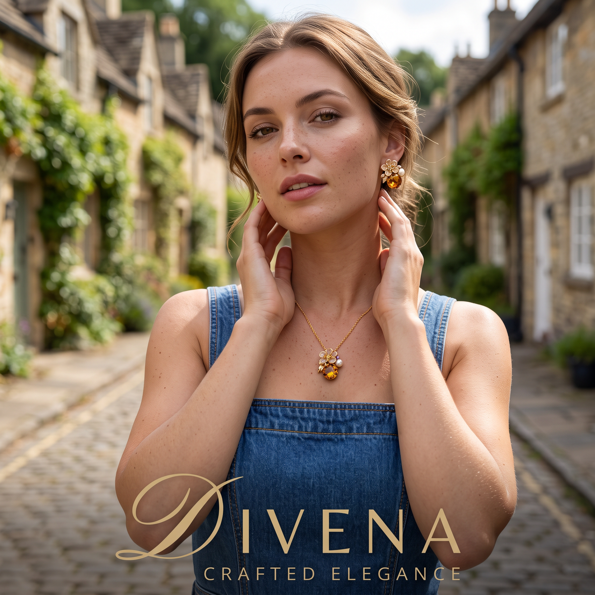 Irene Crystal Pendant Set