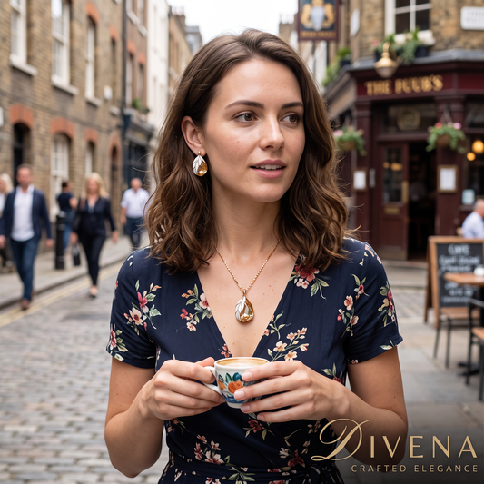 Freya Crystal Pendant Set