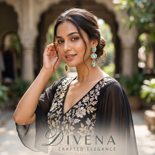 Ferne MOP Dangle Earrings