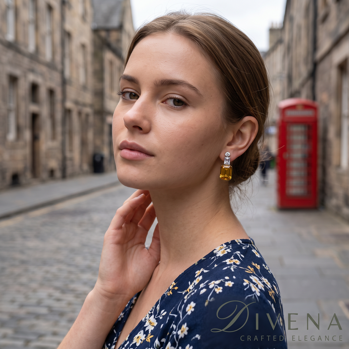 Florence Crystal & Moissanite Earrings