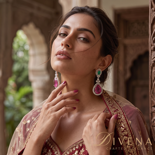 Premium Doublet Statement Dangler Earrings