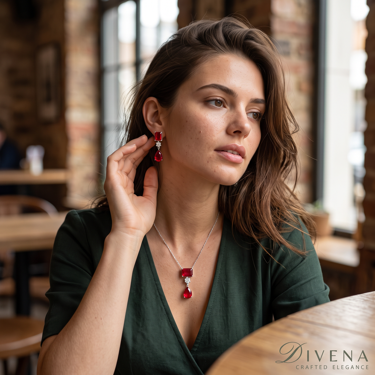 Ava Doublet Stone Pendant