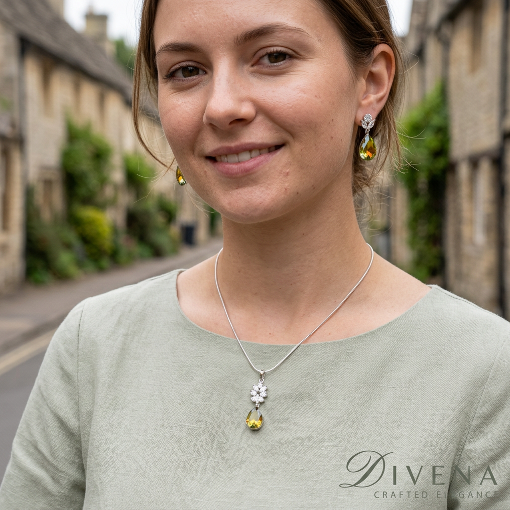 Narcissa Zircon Crystal Set
