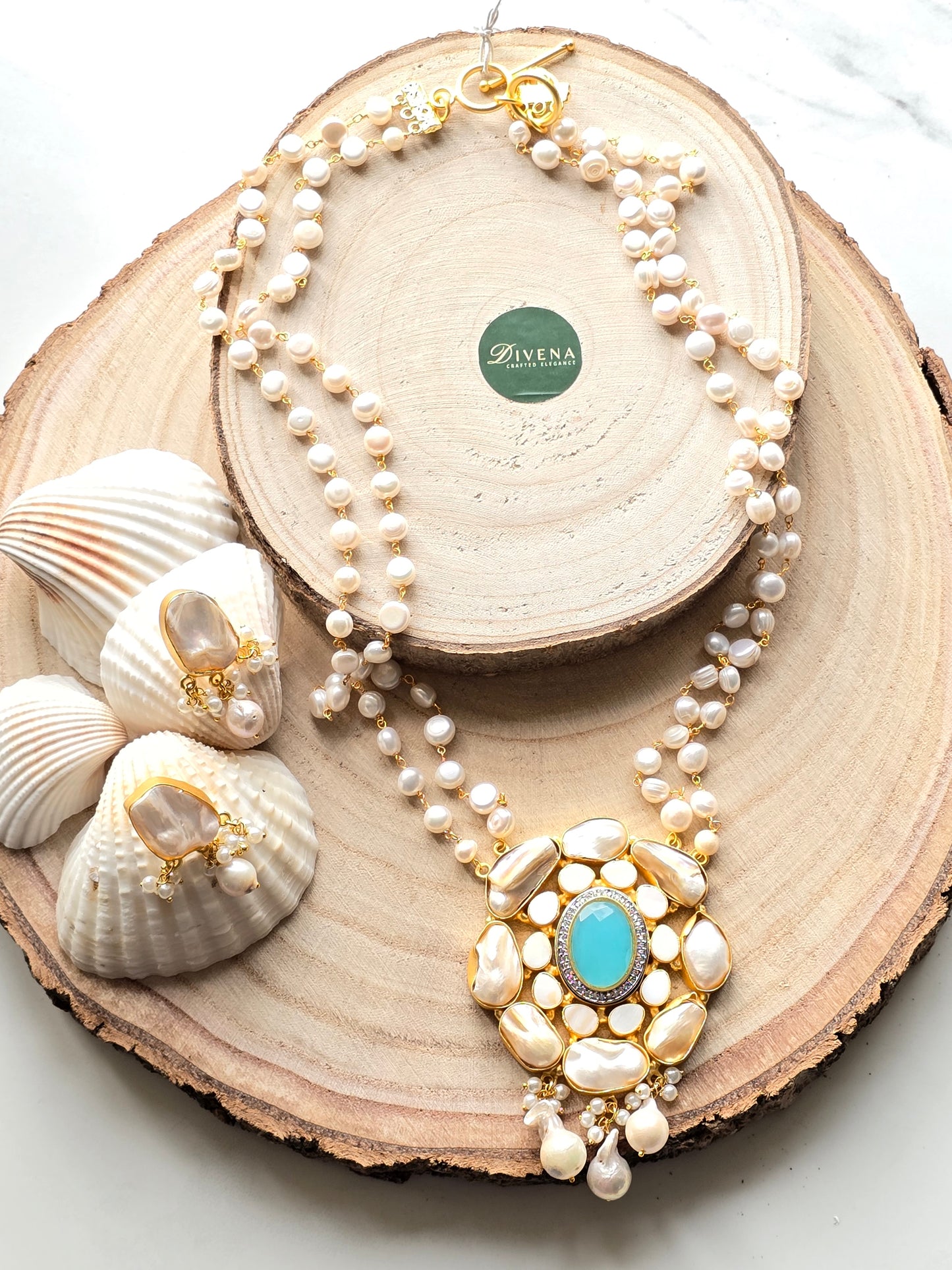 Baroque Pearl Necklace Set