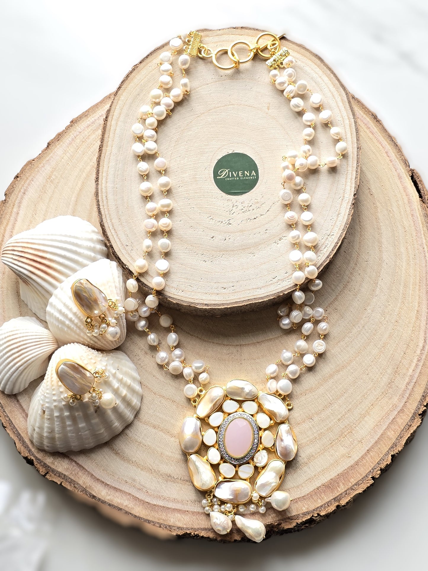 Baroque Pearl Necklace Set