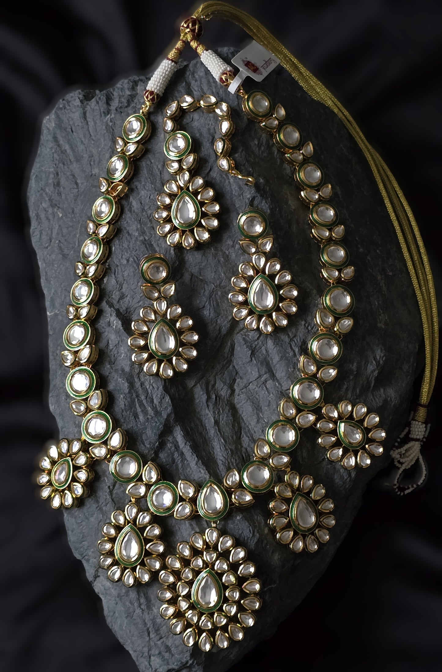 Serenity Premium Bridal Kundan Necklace Set