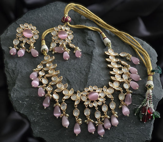 Monalisa Polki Kundan Necklace Set