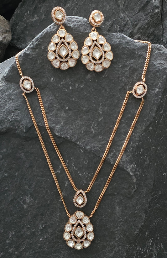 Everleigh Moissanite Pendant Set