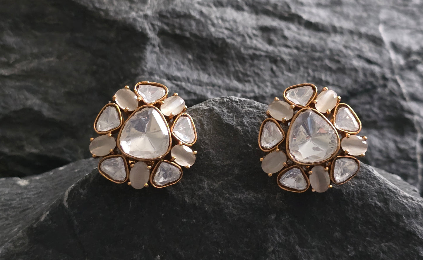 Aubrey Moissanite Studs