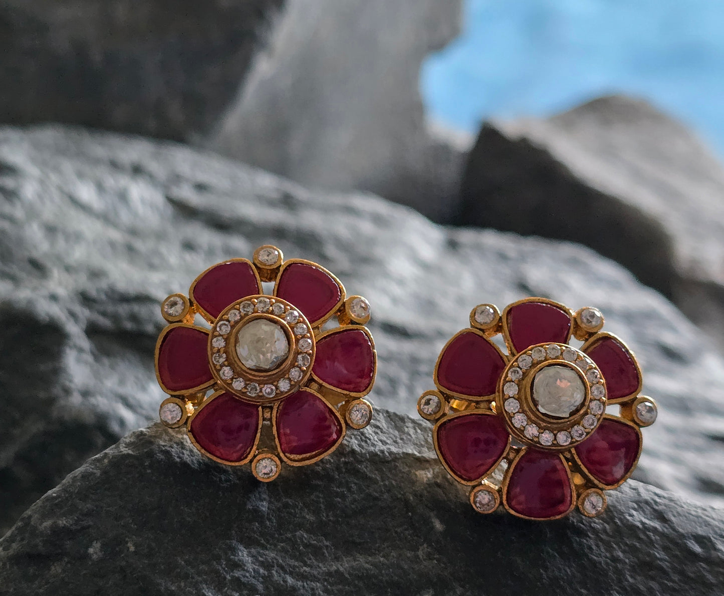 Floral Studs Earrings