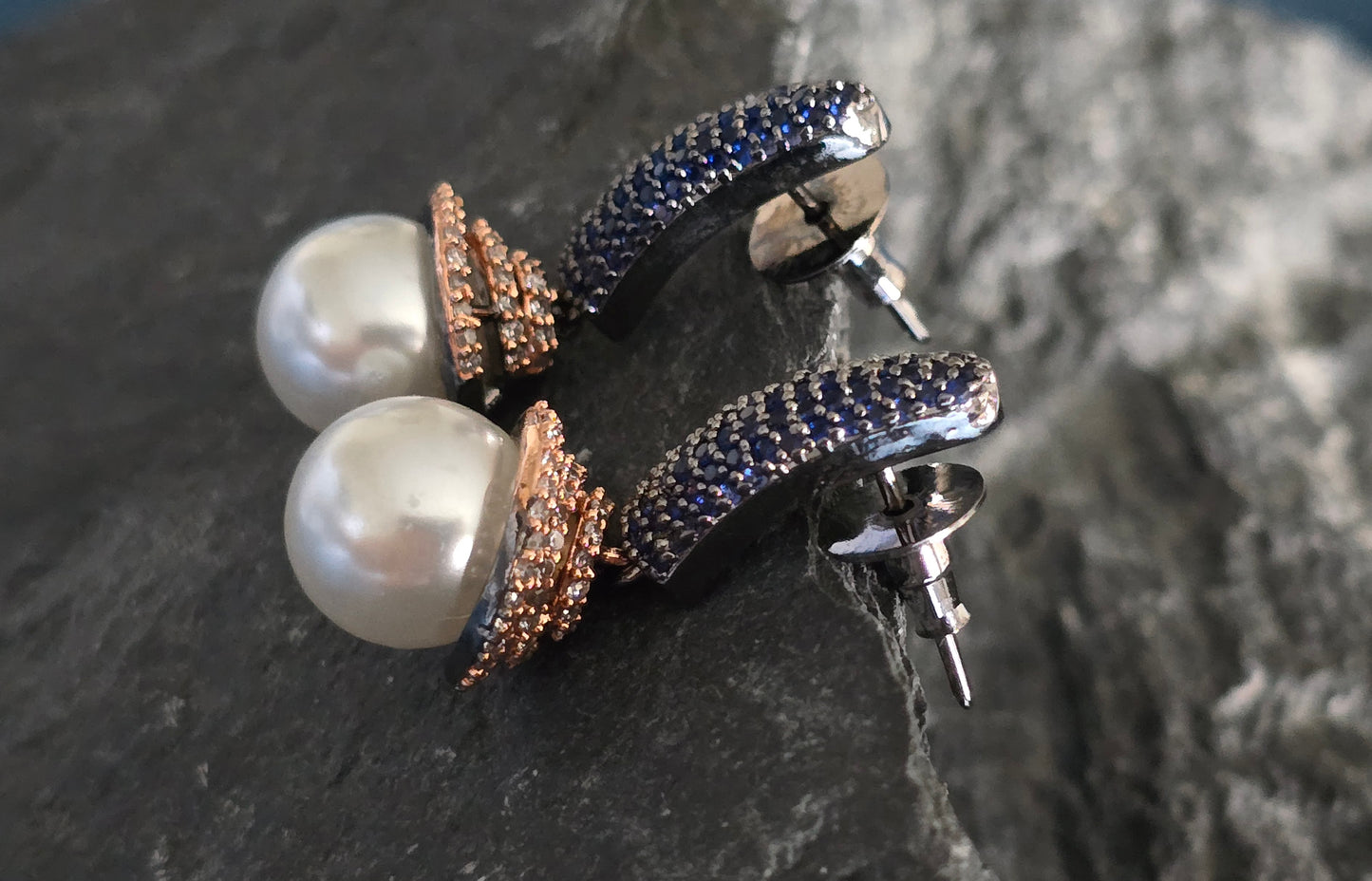 Hallie Pearl Drop Victorian Earrings