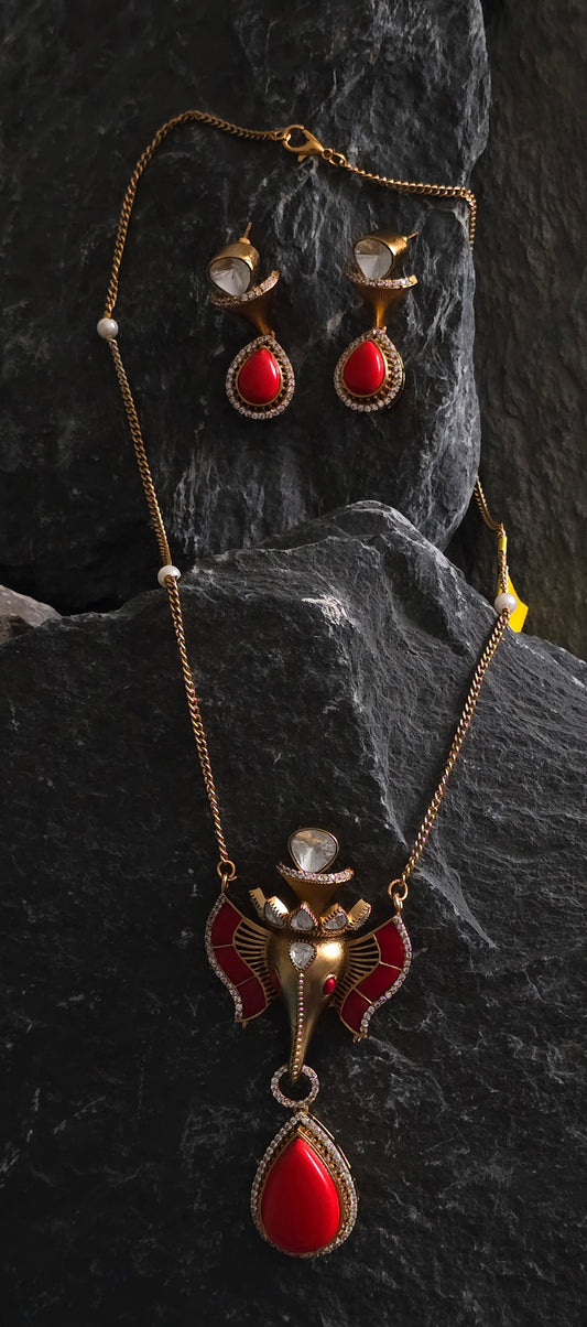 Lord Ganesh Pendant Set