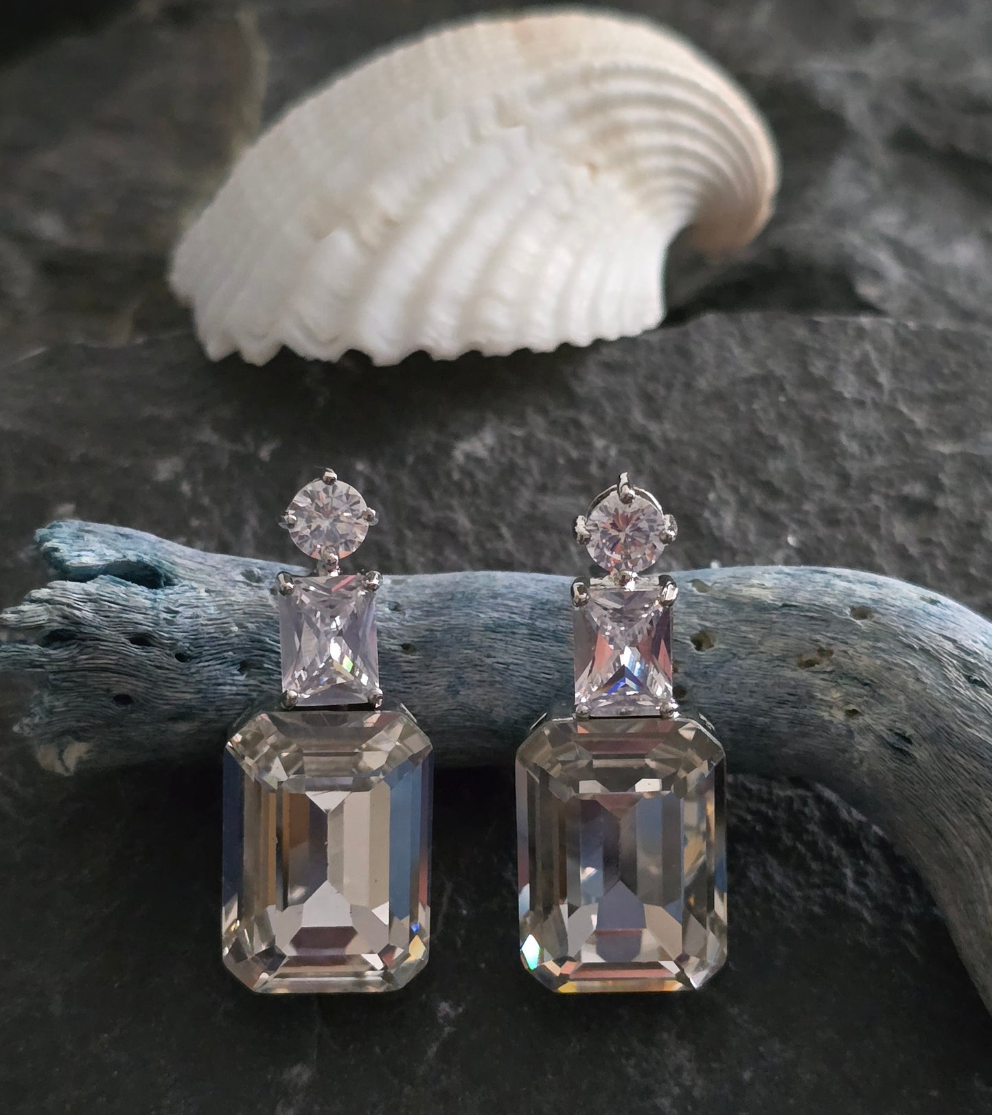 Florence Crystal & Moissanite Earrings