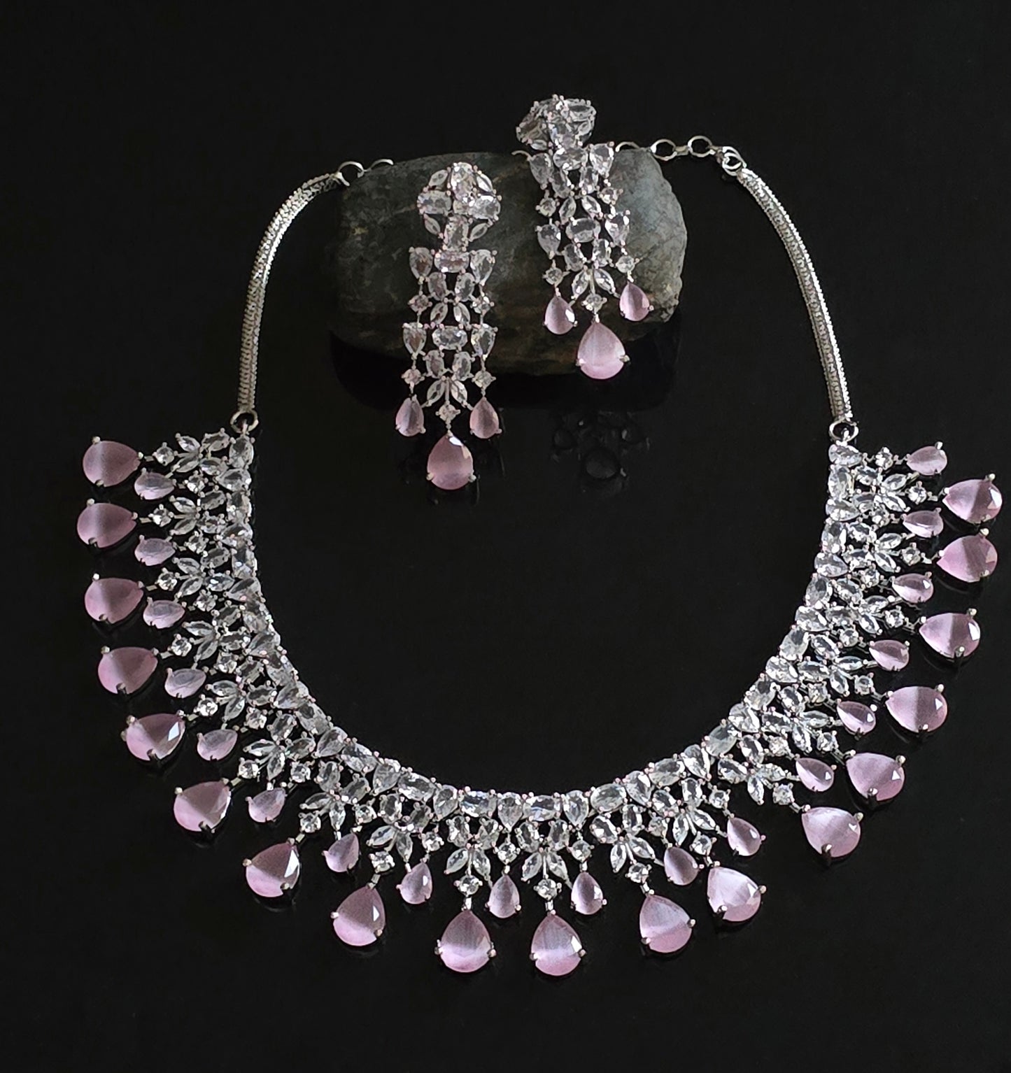 Irene-CZ Crystal Necklace Set