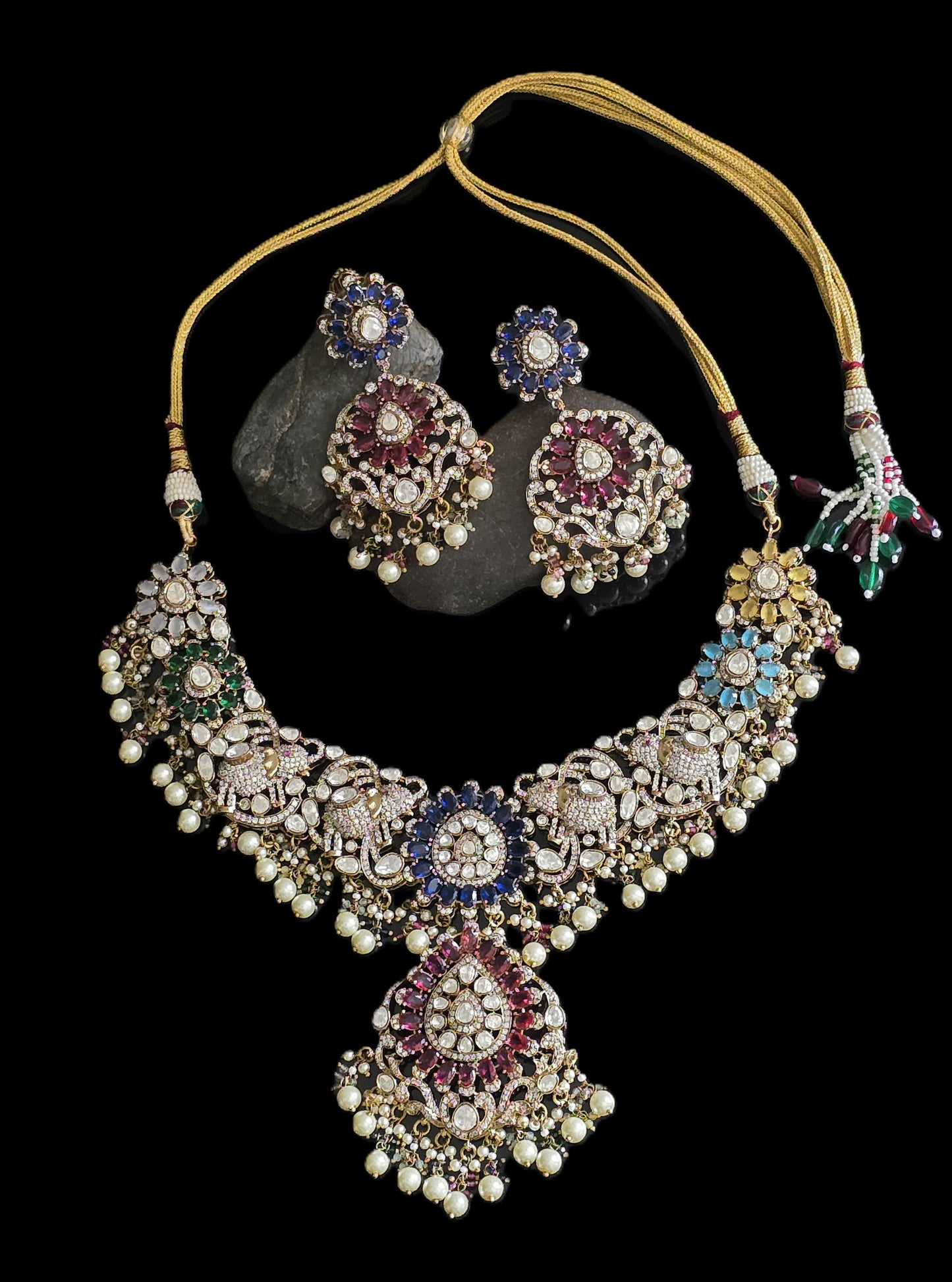 Nash Designer Polki Necklace Set