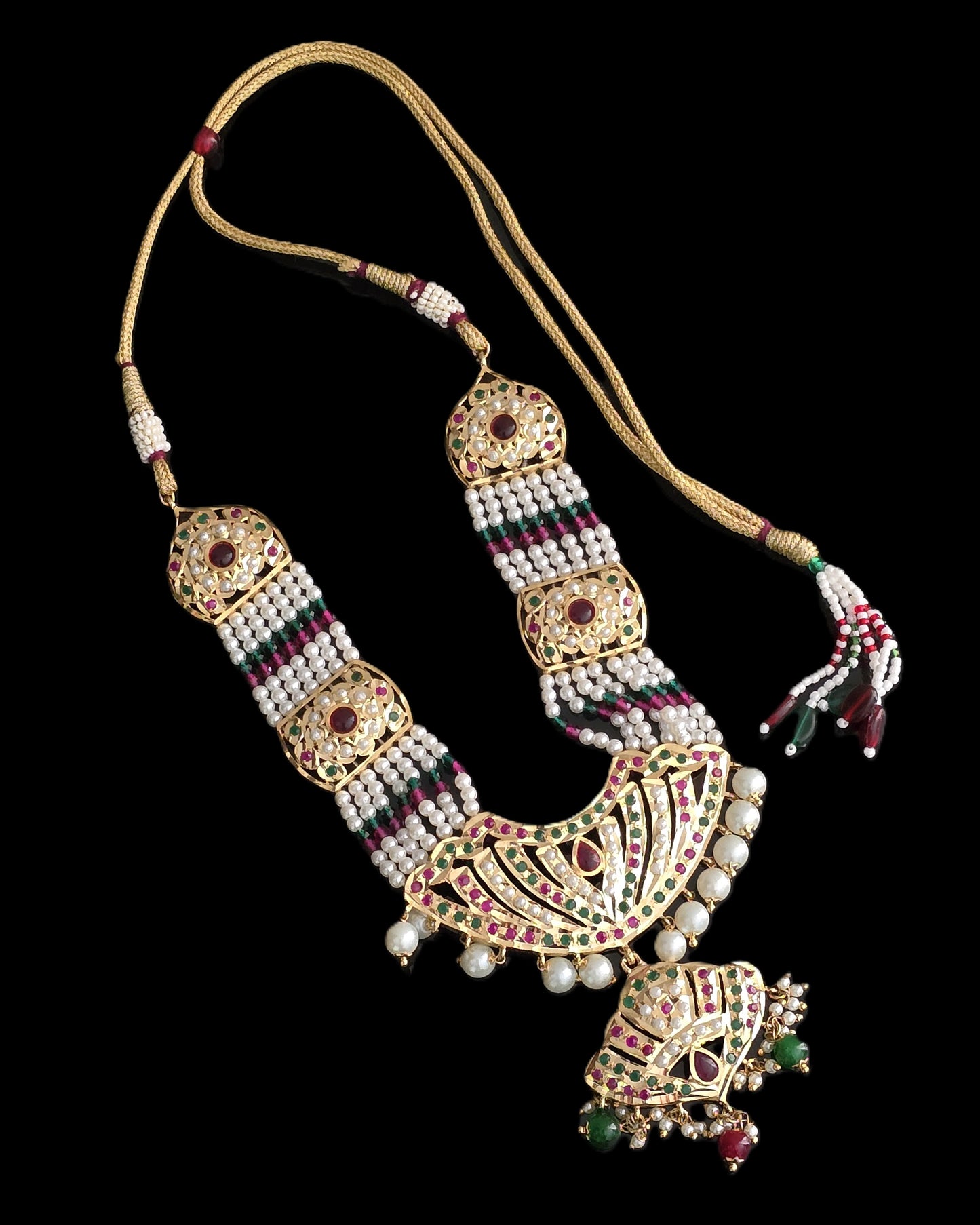 Bessie Hyderabadi Jadau long necklace Set