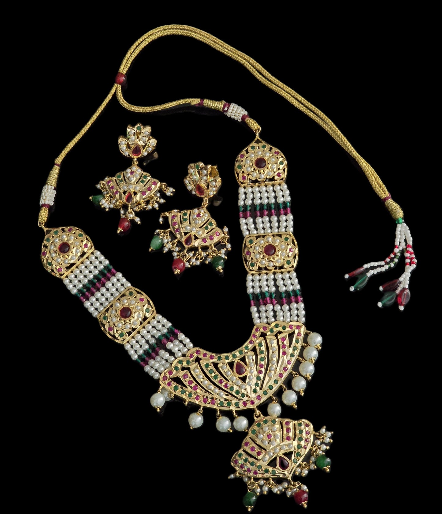 Bessie Hyderabadi Jadau long necklace Set