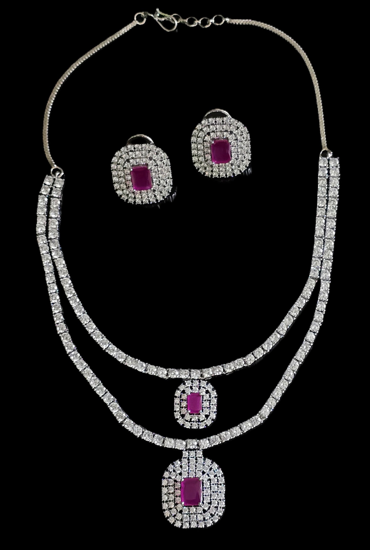 AD Stone Necklace Set