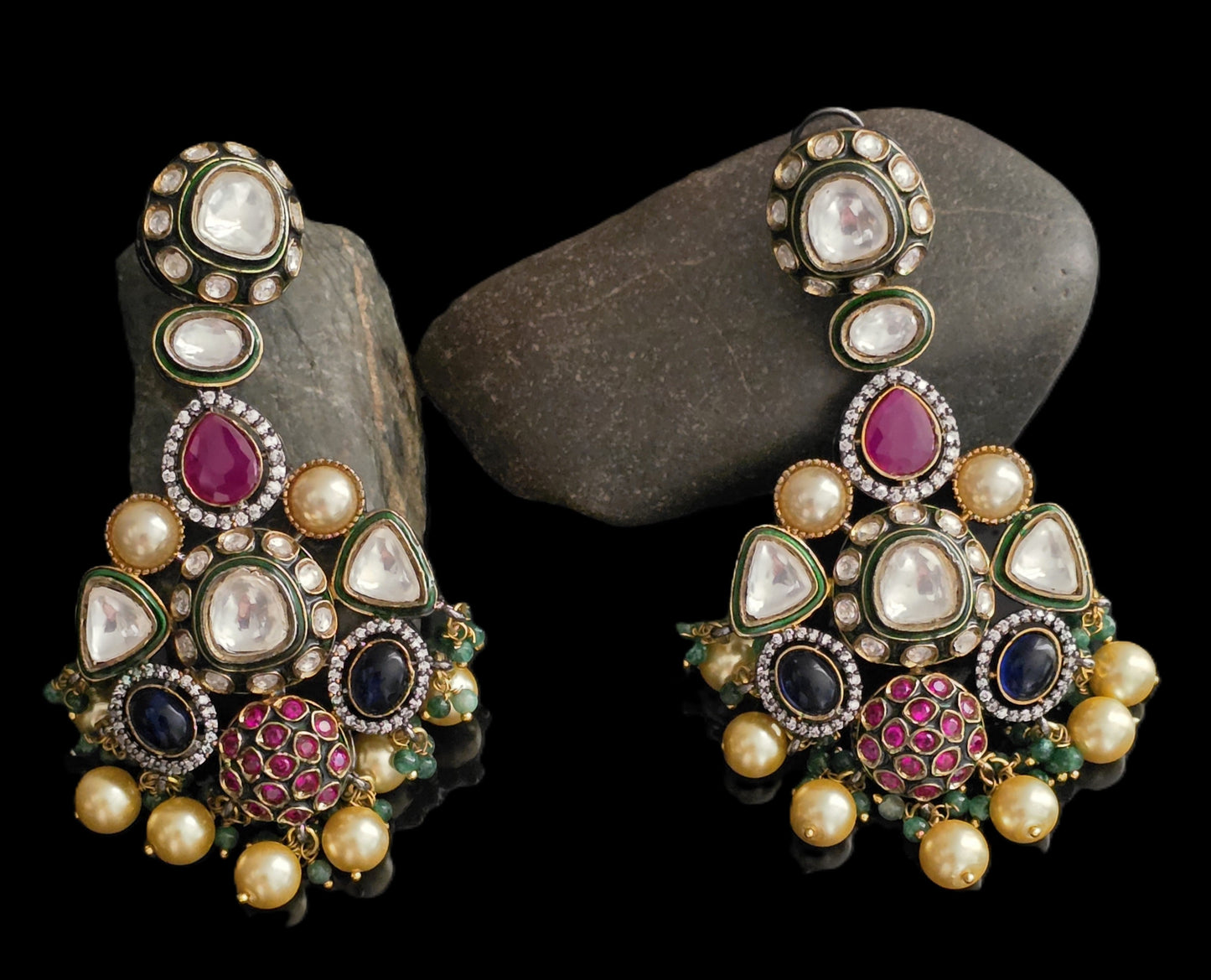 Hazel Uncut Polki  Victorian Necklace Set