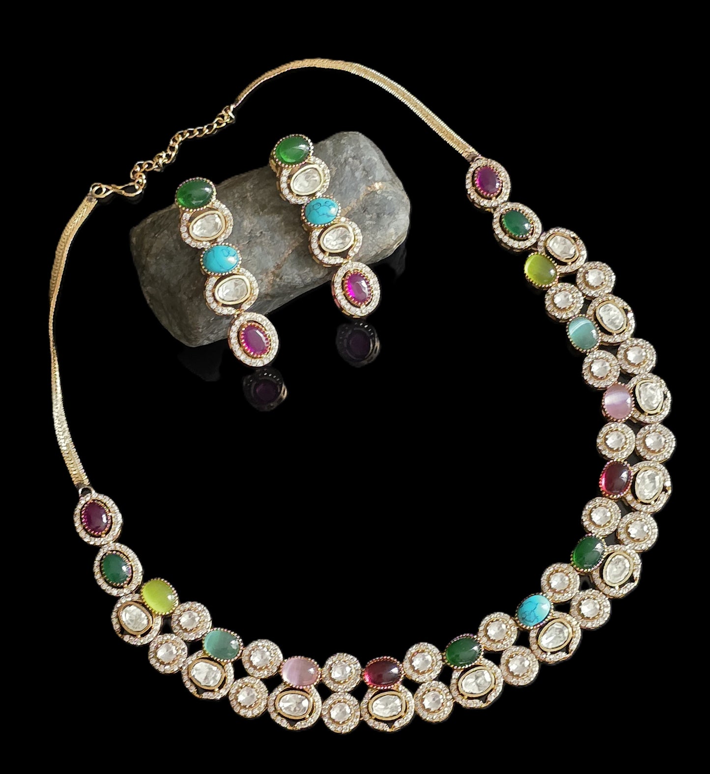 Valeria Navratan Polki Necklace