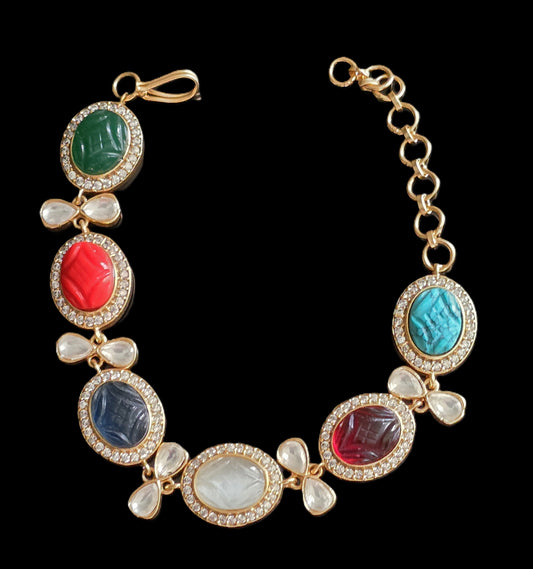 Navratan Semi Precious Stones Bracelet