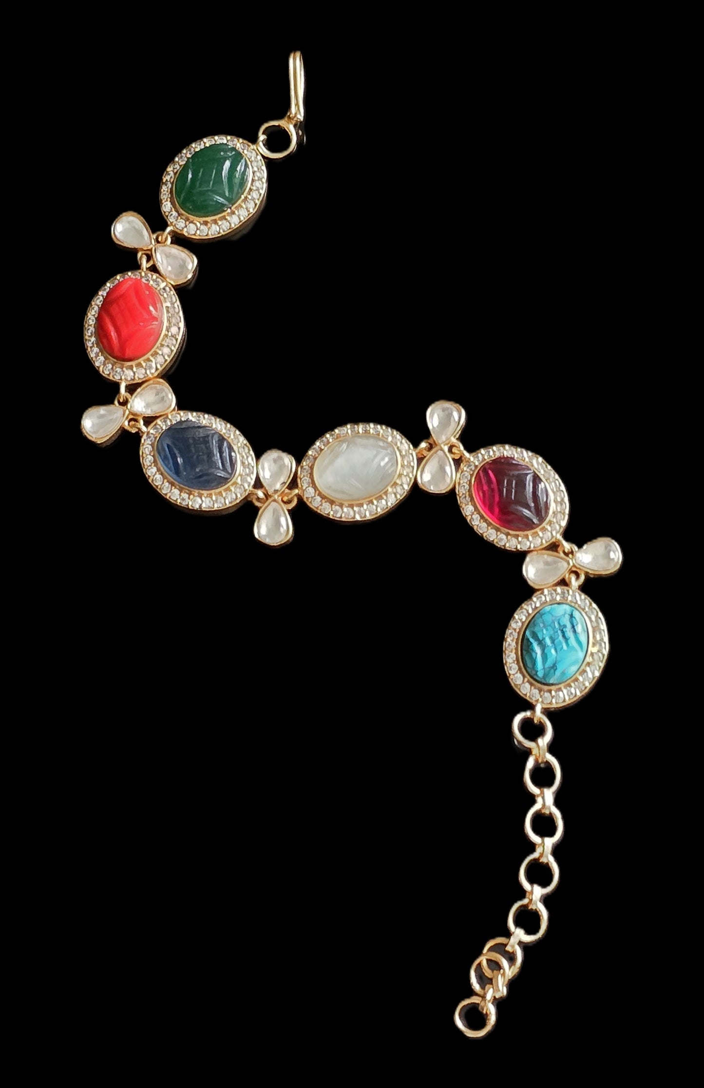 Navratan Semi Precious Stones Bracelet