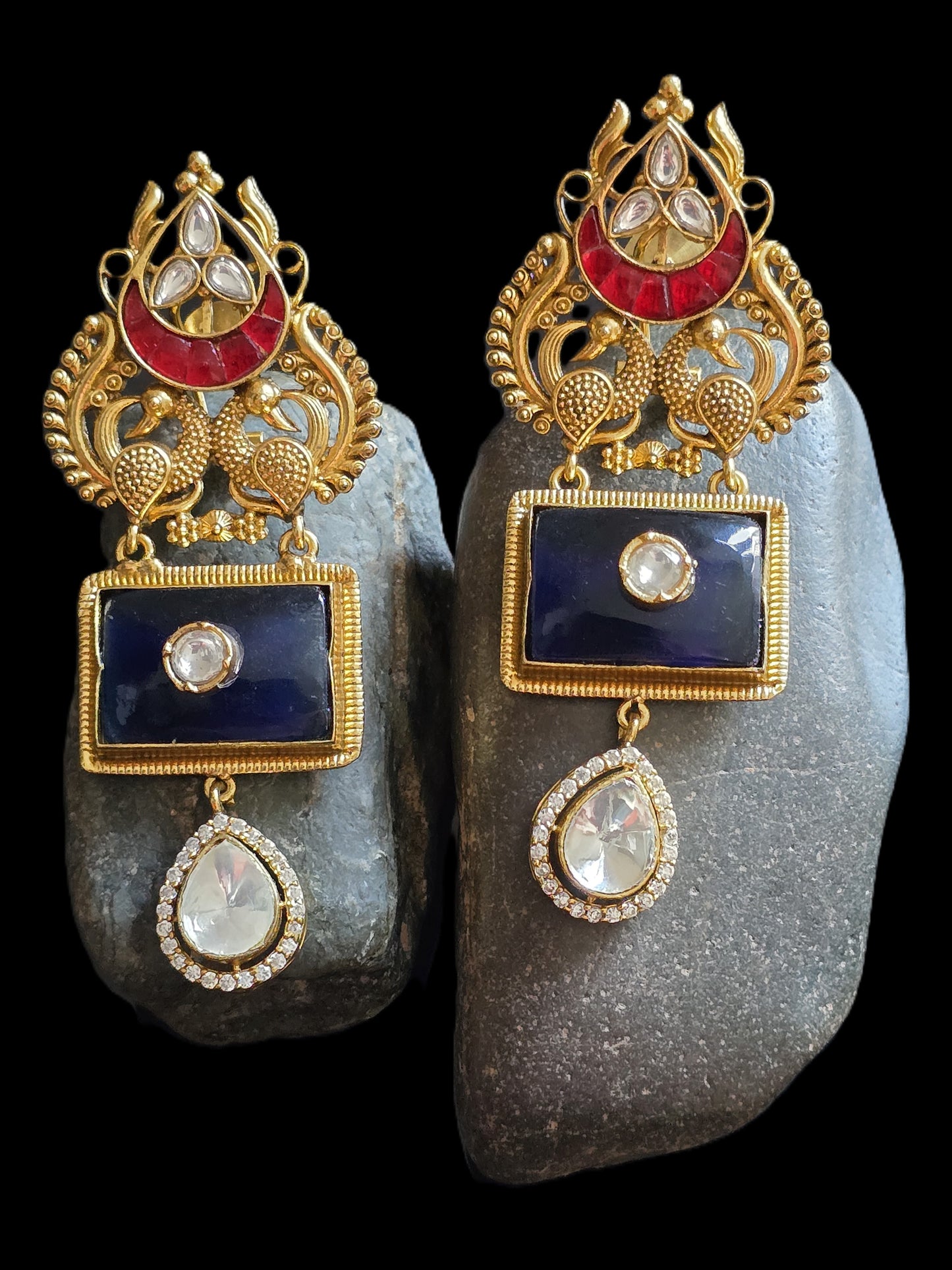 Kundan Statement Dangler Earrings