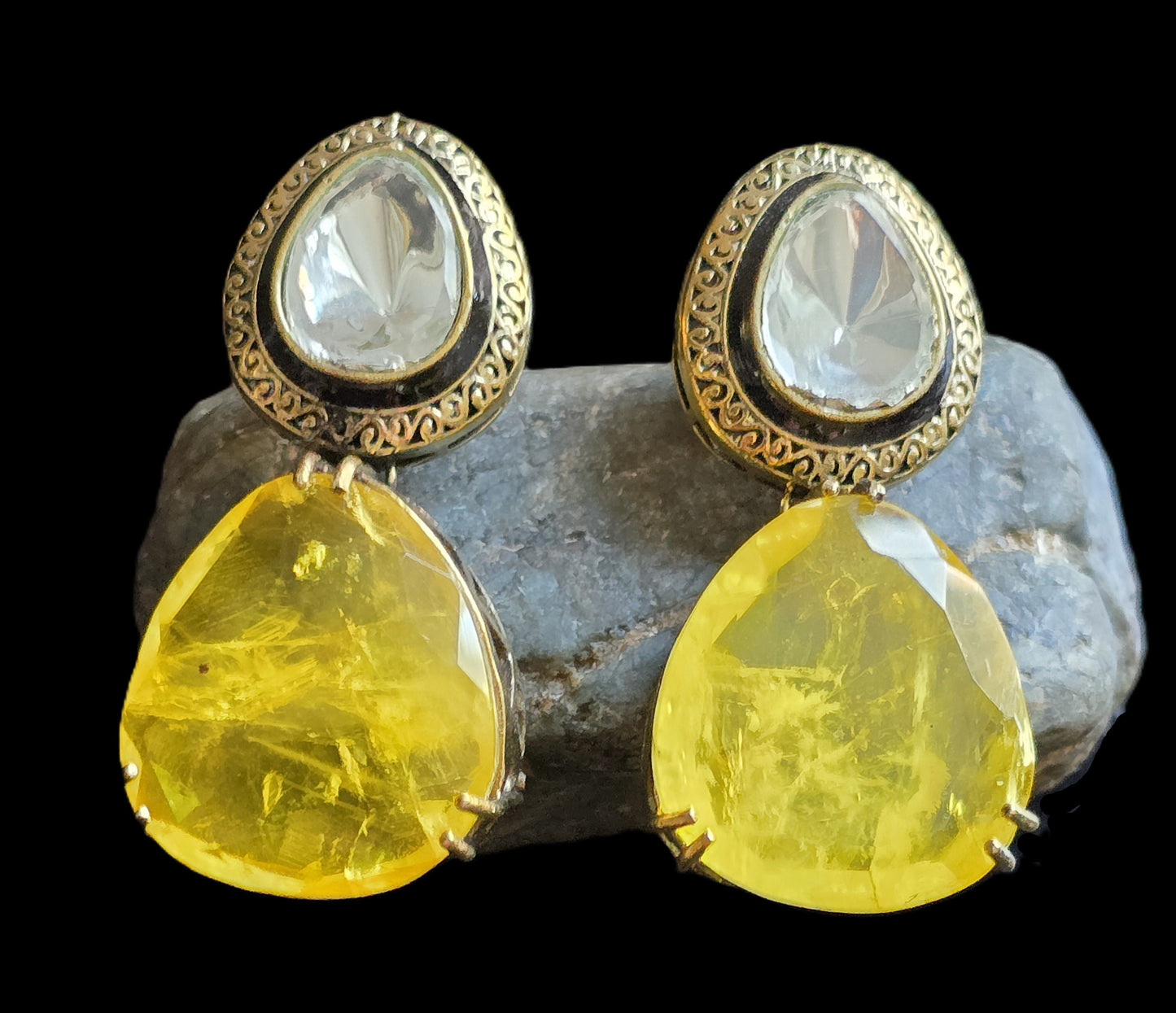 Rosalind Doublet Stone Earrings