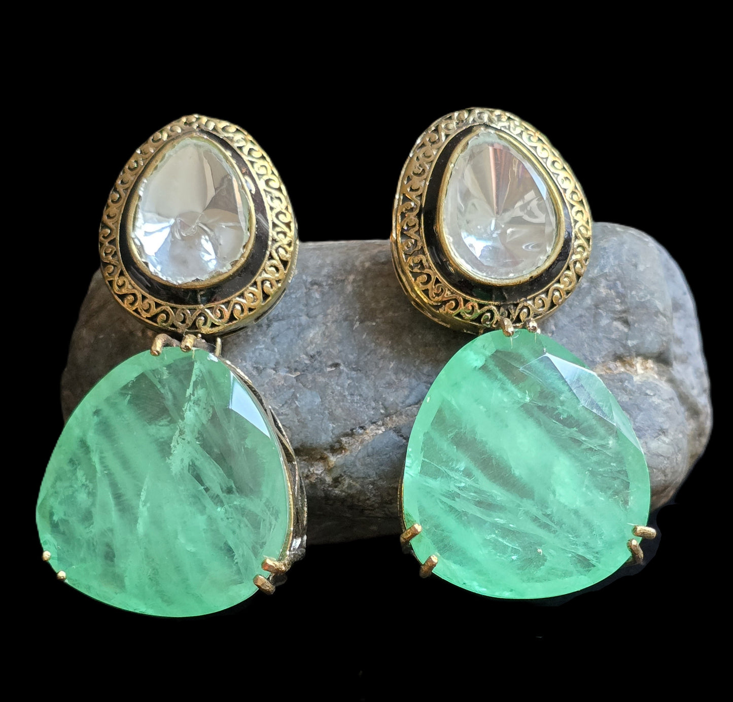 Rosalind Doublet Stone Earrings