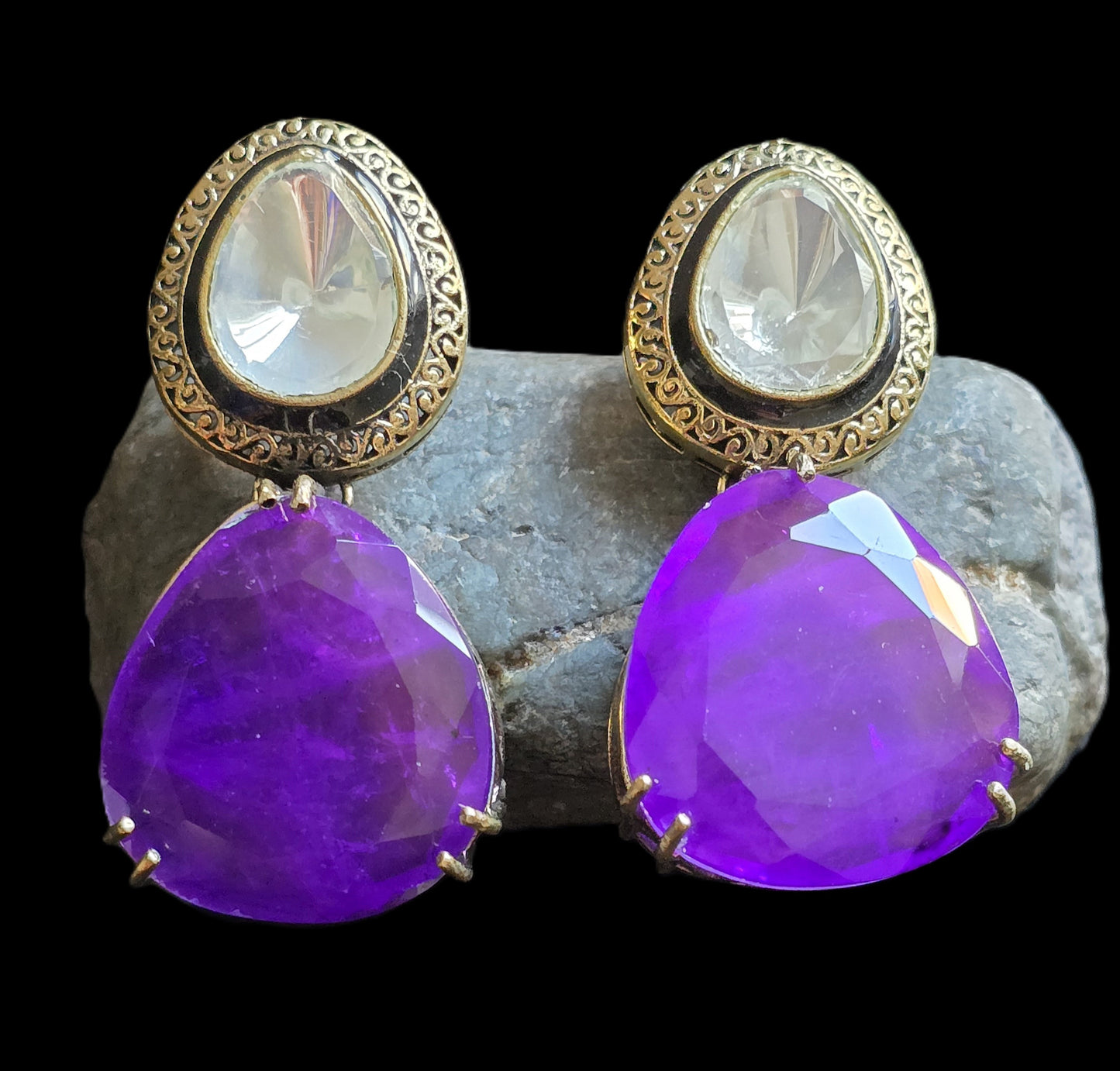 Rosalind Doublet Stone Earrings