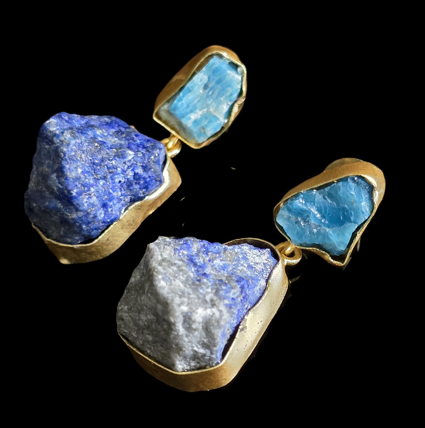 Double stone Dangle Earring