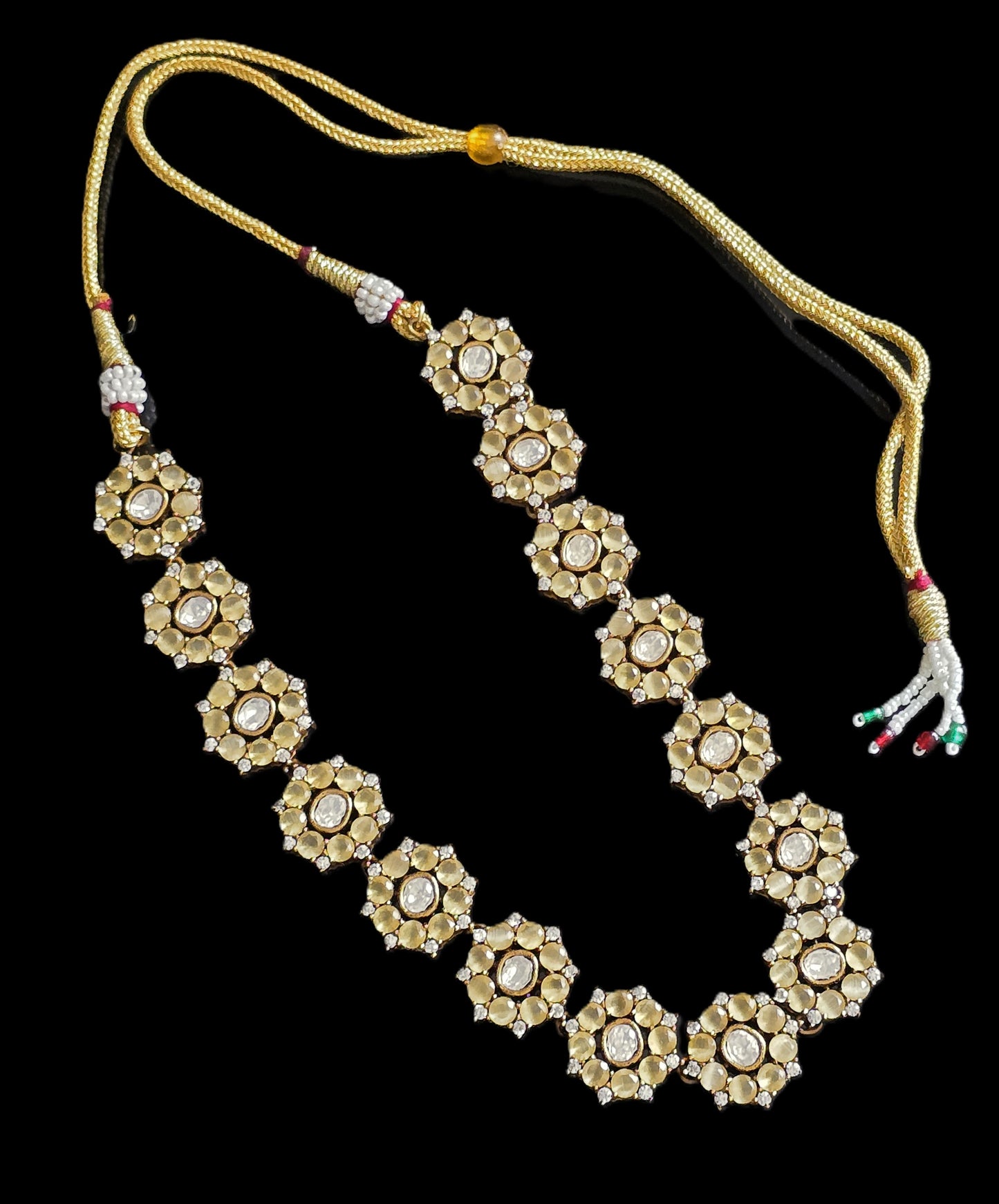 Tessa Crystal Polki Necklace Set