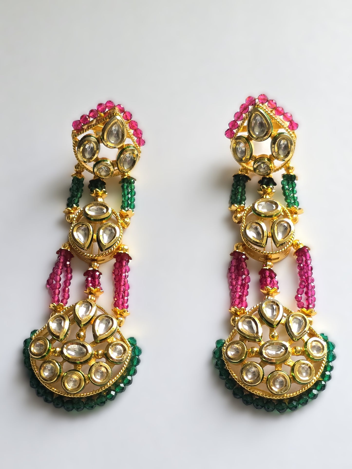 Kundan Statement Dangler Earrings
