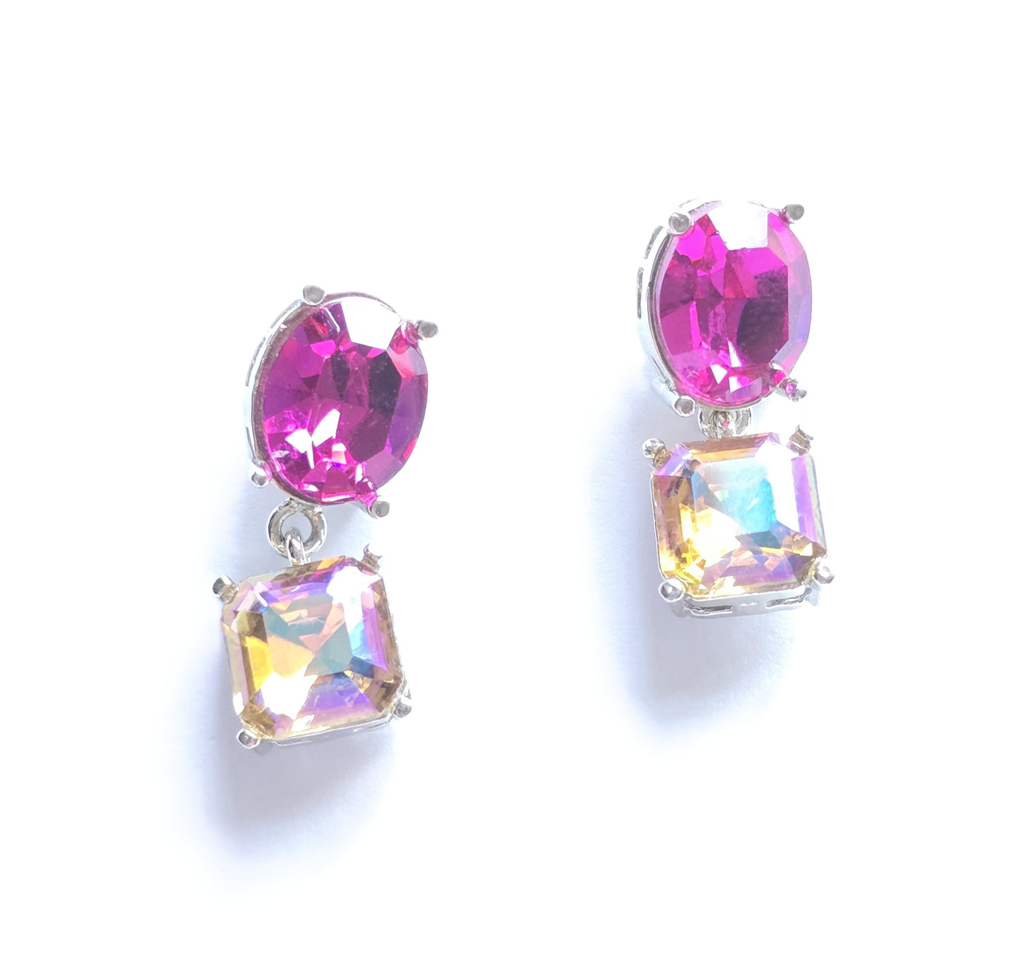 Elsie Mixed Cuts,Multi-Coloured Crystal Necklace Set
