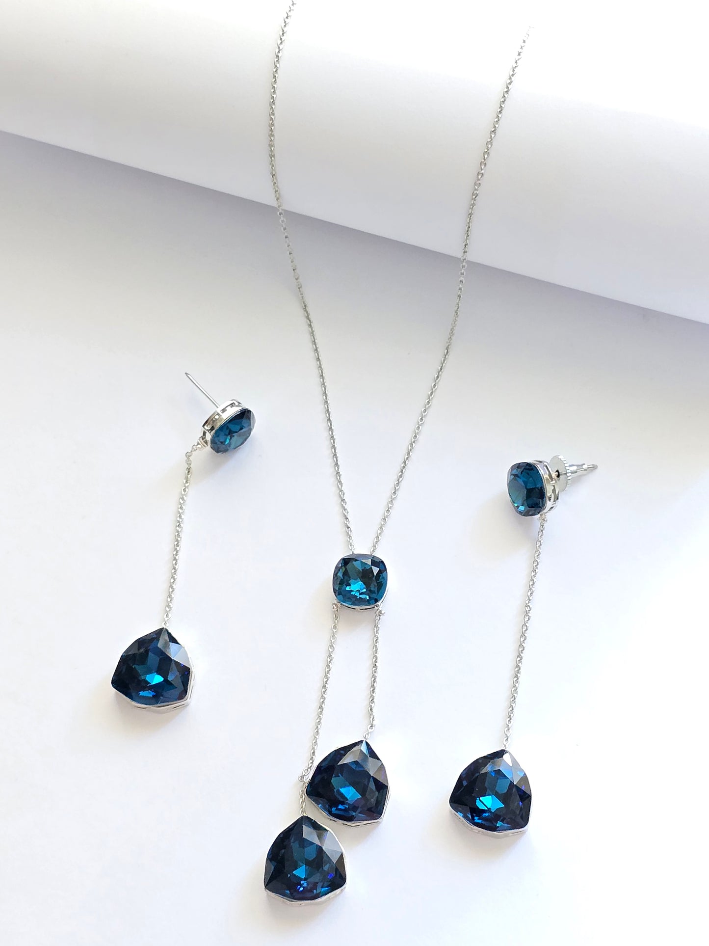 Trio Crystal Necklace Set