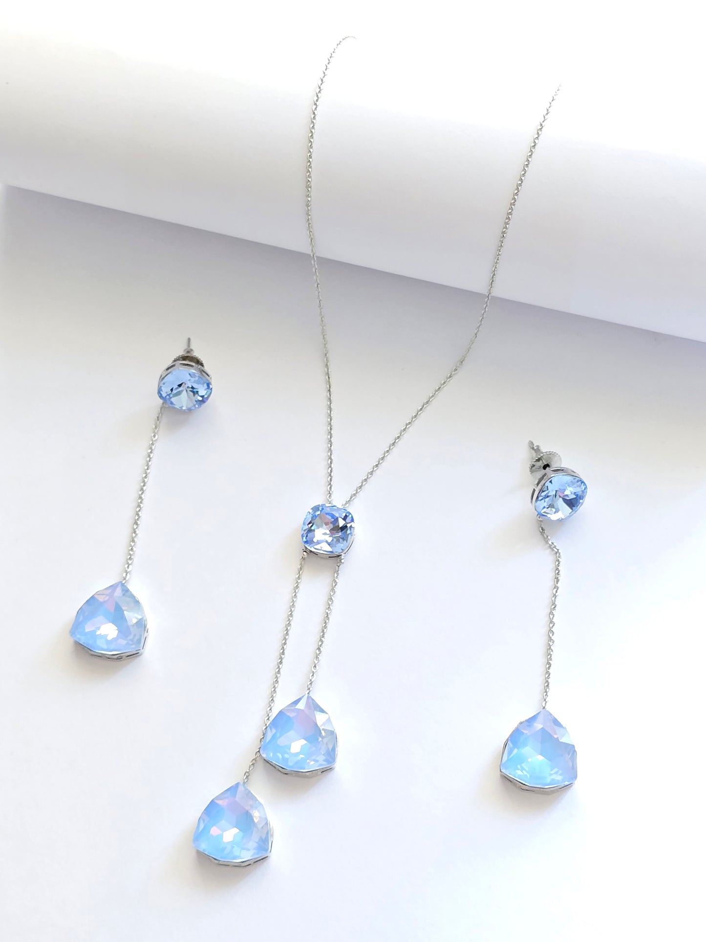 Trio Crystal Necklace Set