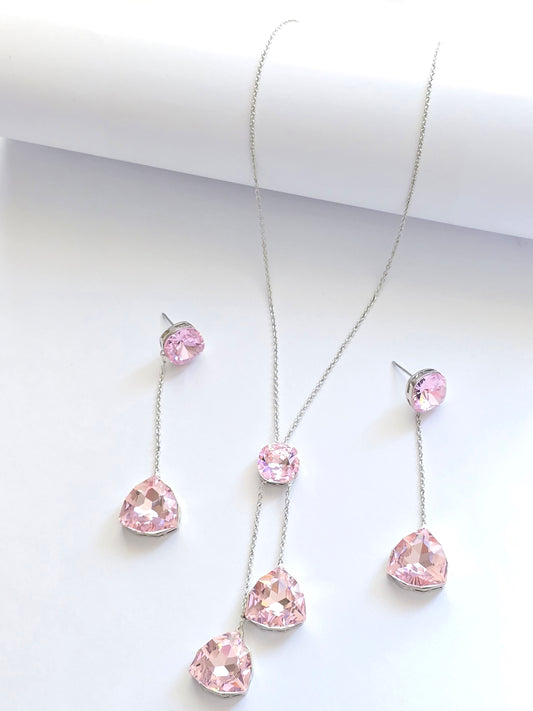 Trio Crystal Necklace Set