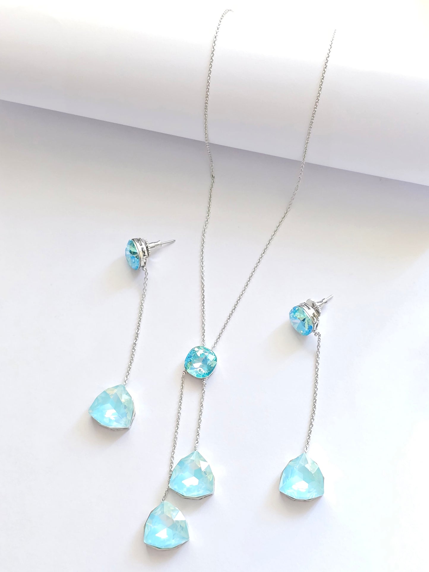 Trio Crystal Necklace Set